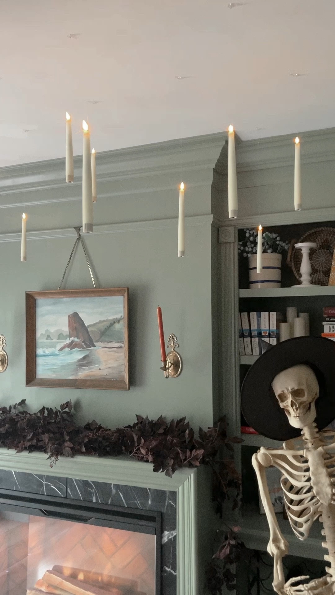 It's time to decorate for Halloween and I am always hanging these beautiful flameless candles! I use them for everything and hanging them Happy Potter style is my favorite! The add such a fun whimsical glow to my library and are the perfect spooky season (or cozy season) decor! Now I really want to have a Harry Potter marathon while I pretend I'm at Hogwarts 🧙🏼‍♀️🤔


Halloween decor | Enchanted hanging candles | Whimsical spooky decor | hovering flameless candles

#LTKSeasonal #LTKhome #LTKHalloween