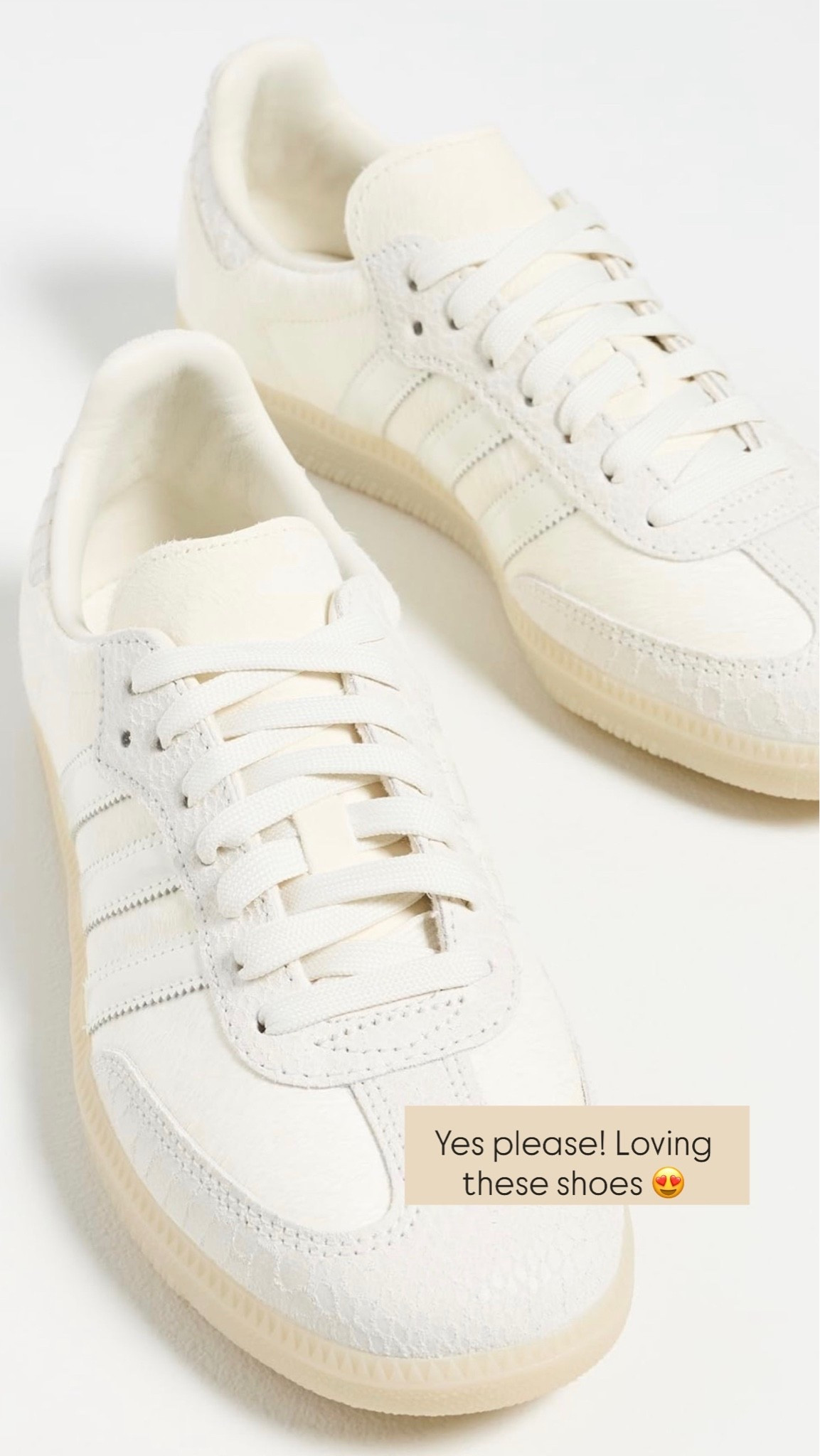 Okay, loving these all neutral Sambas, perfect fall to summer shoe! Perfect for a dress or denim look 😍

#ShopbopStyle #Sneakers #Adidas

#LTKOver40 #LTKPlusSize #LTKTravel