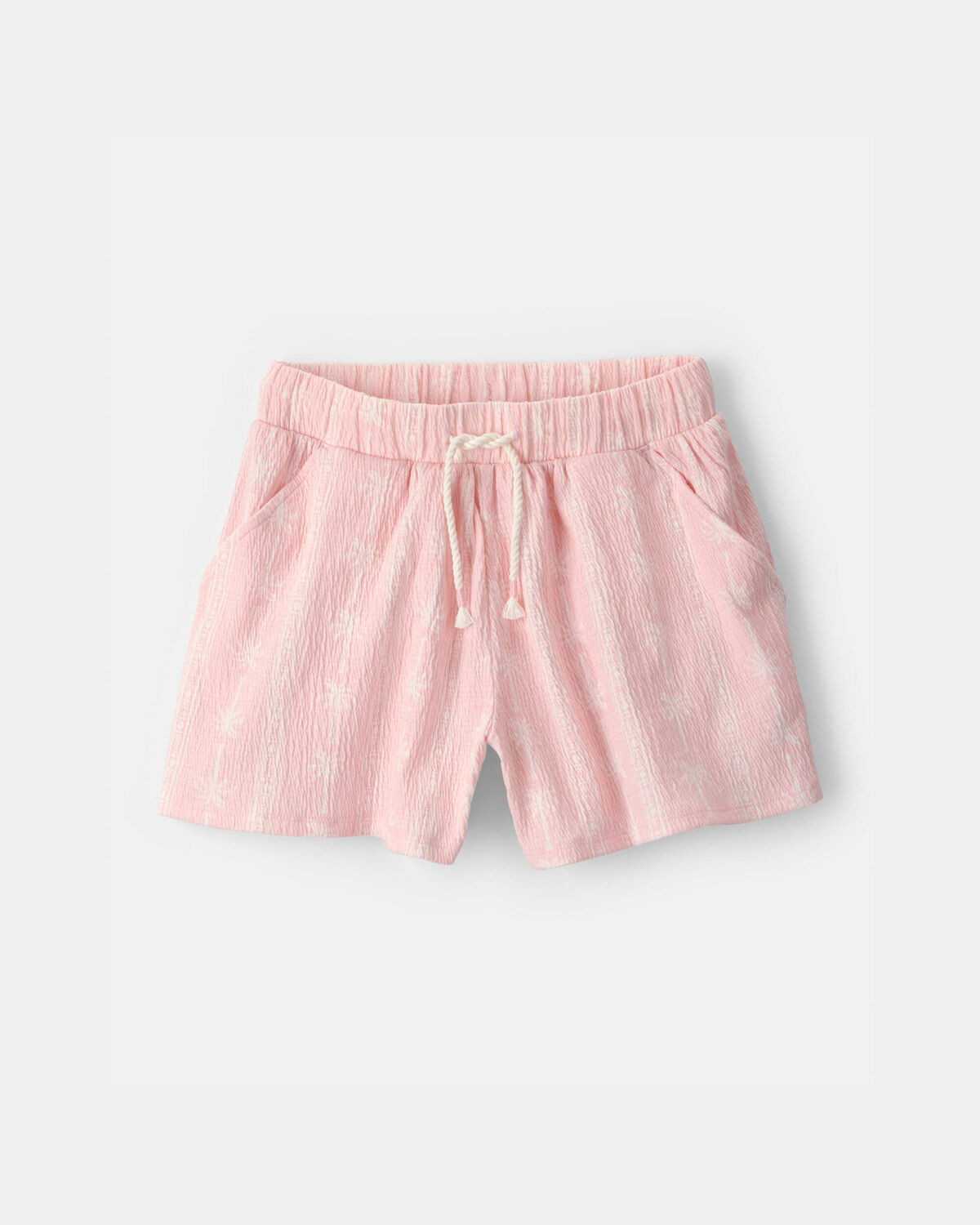 Girls Palm Tree Gauze Shorts - Pink | Carter's Inc