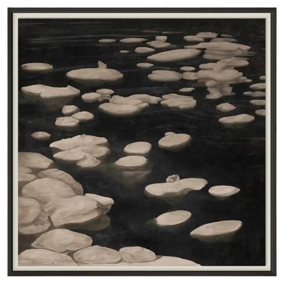 "Les Glaçons" Signed Limited Edition Art Print by Christiane Lemieux - 30"x30" | 1stDibs
