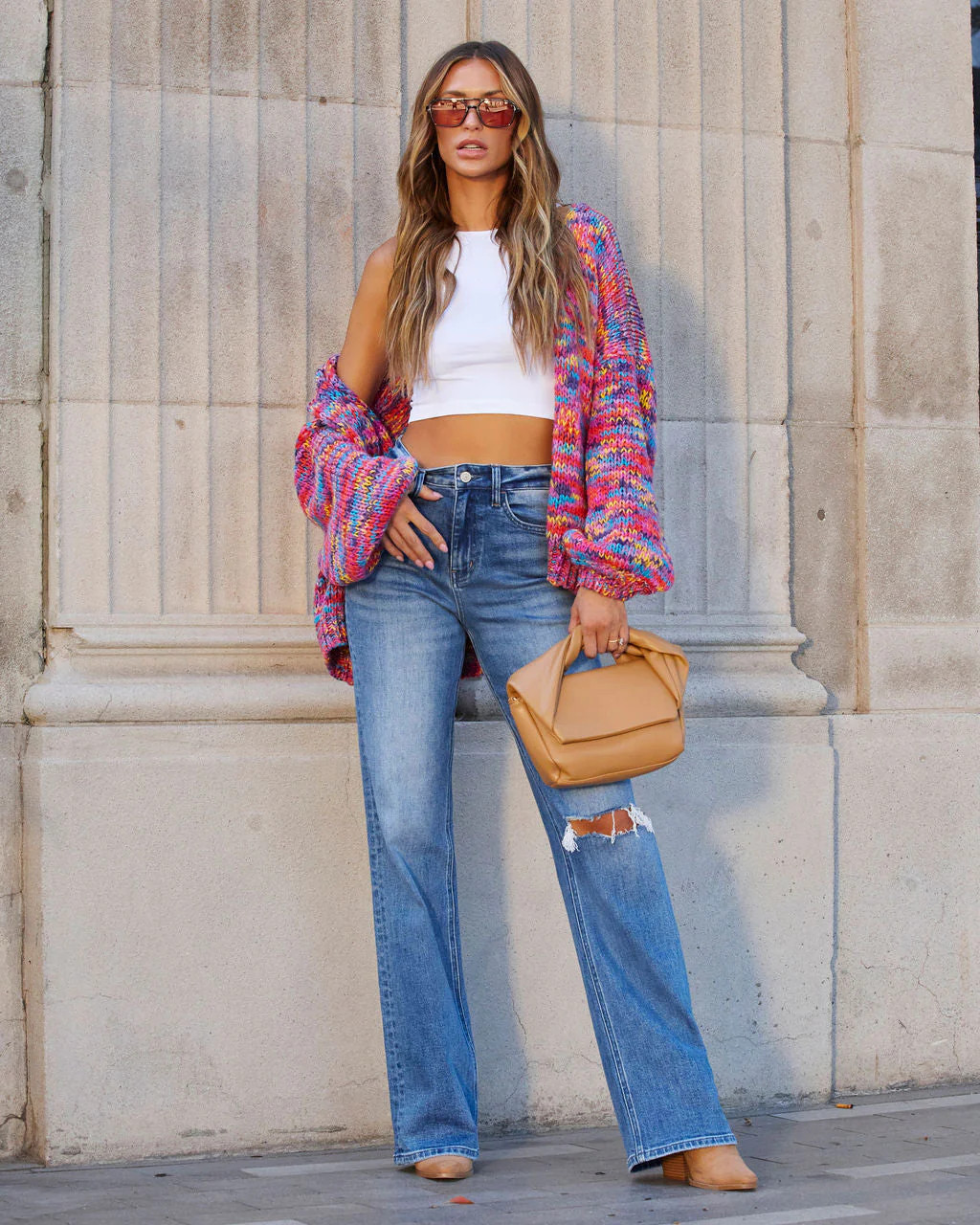 A Different World Multicolor Cardigan | VICI