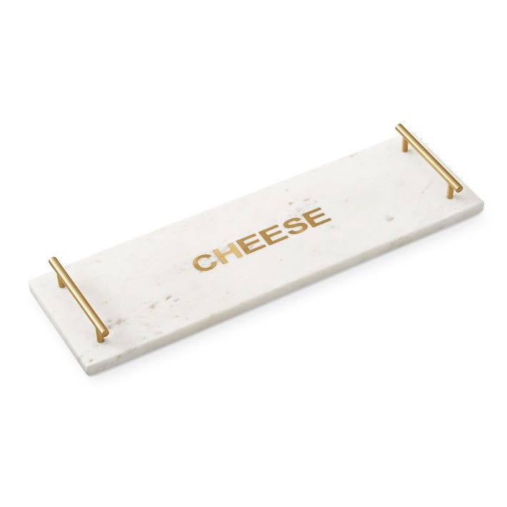 Marble & Brass "Cheese" Rectangular Board | Williams-Sonoma