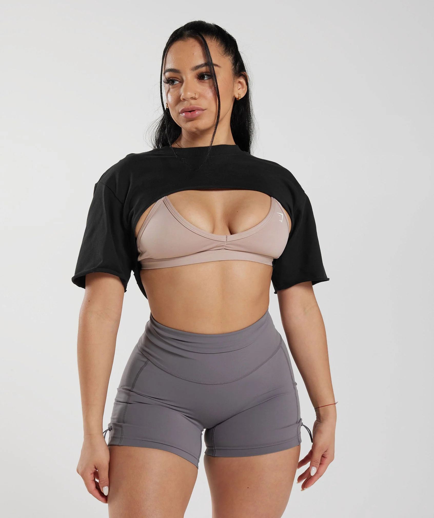 Gymshark Legacy Shrug Top - Black | Gymshark US