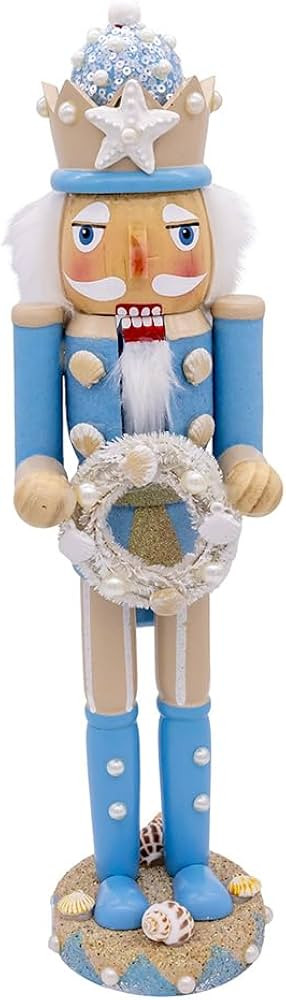 Kurt Adler 15-inch Wooden Beach Nutcracker | Amazon (US)
