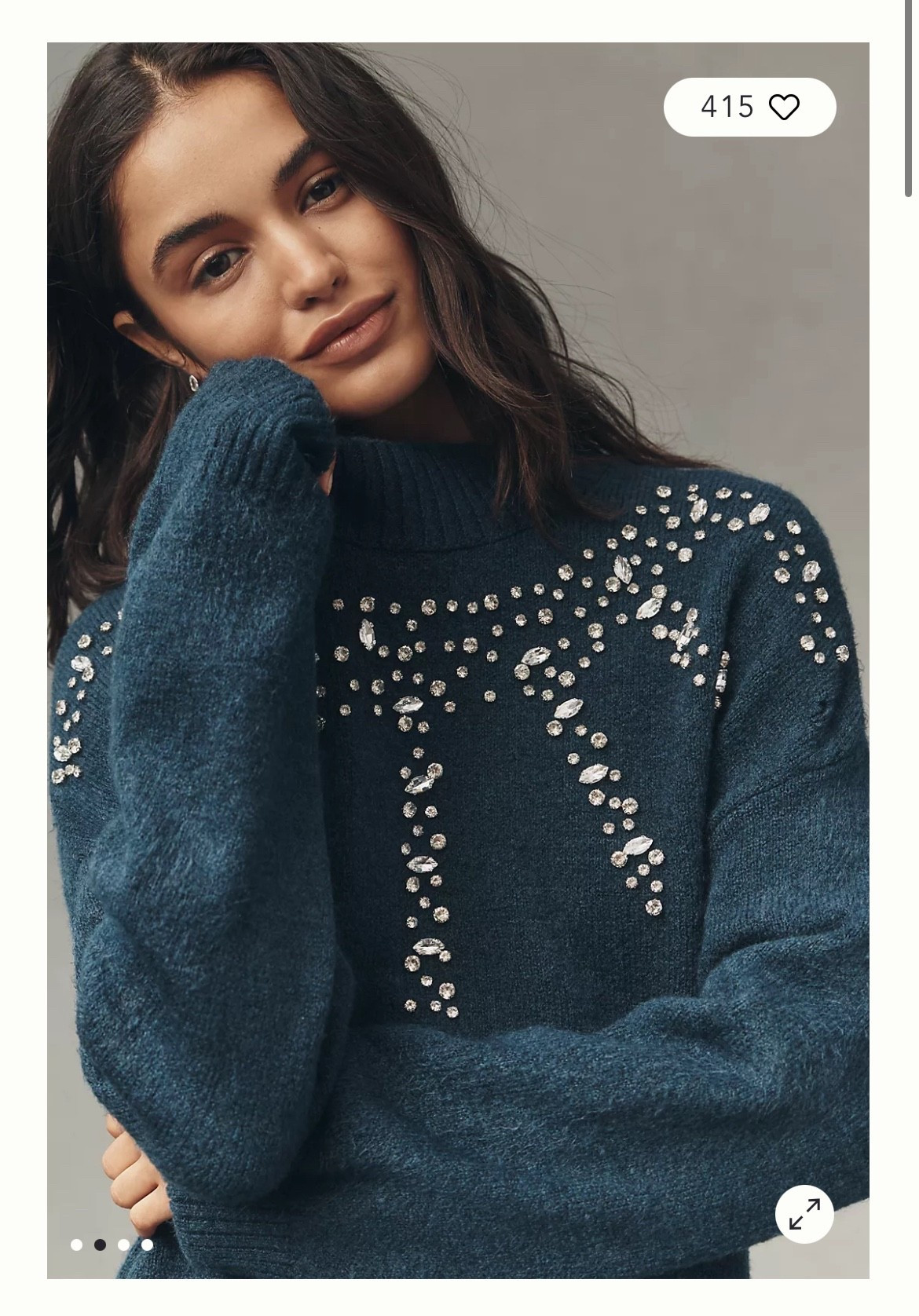 I love this comfy sweater dress that is made so much more special with the crystals around the neck line. So versatile for the holidays.

#LTKHoliday #LTKCyberWeek #LTKGiftGuide