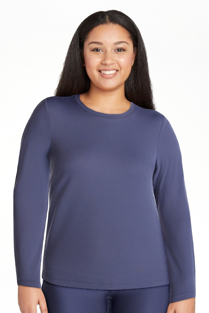 Avia Women’s and Women's Plus SoftSculpt Top with Long Sleeves, Sizes XS-4X | Walmart (US)