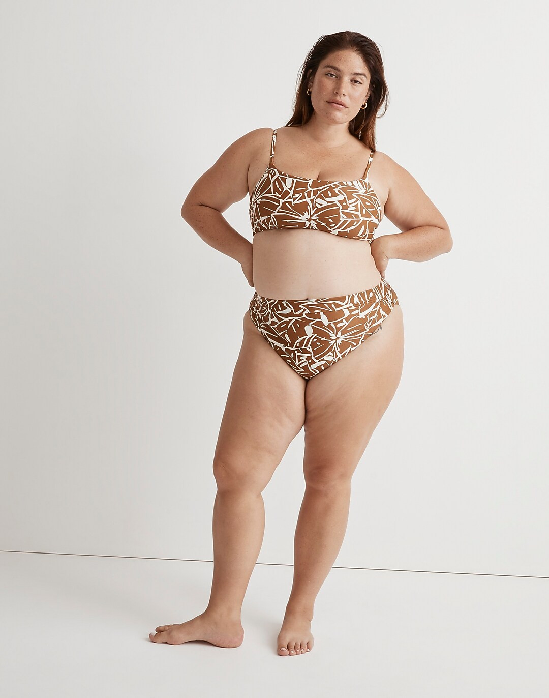 Plus High-Rise Crossover Bikini Bottom | Madewell