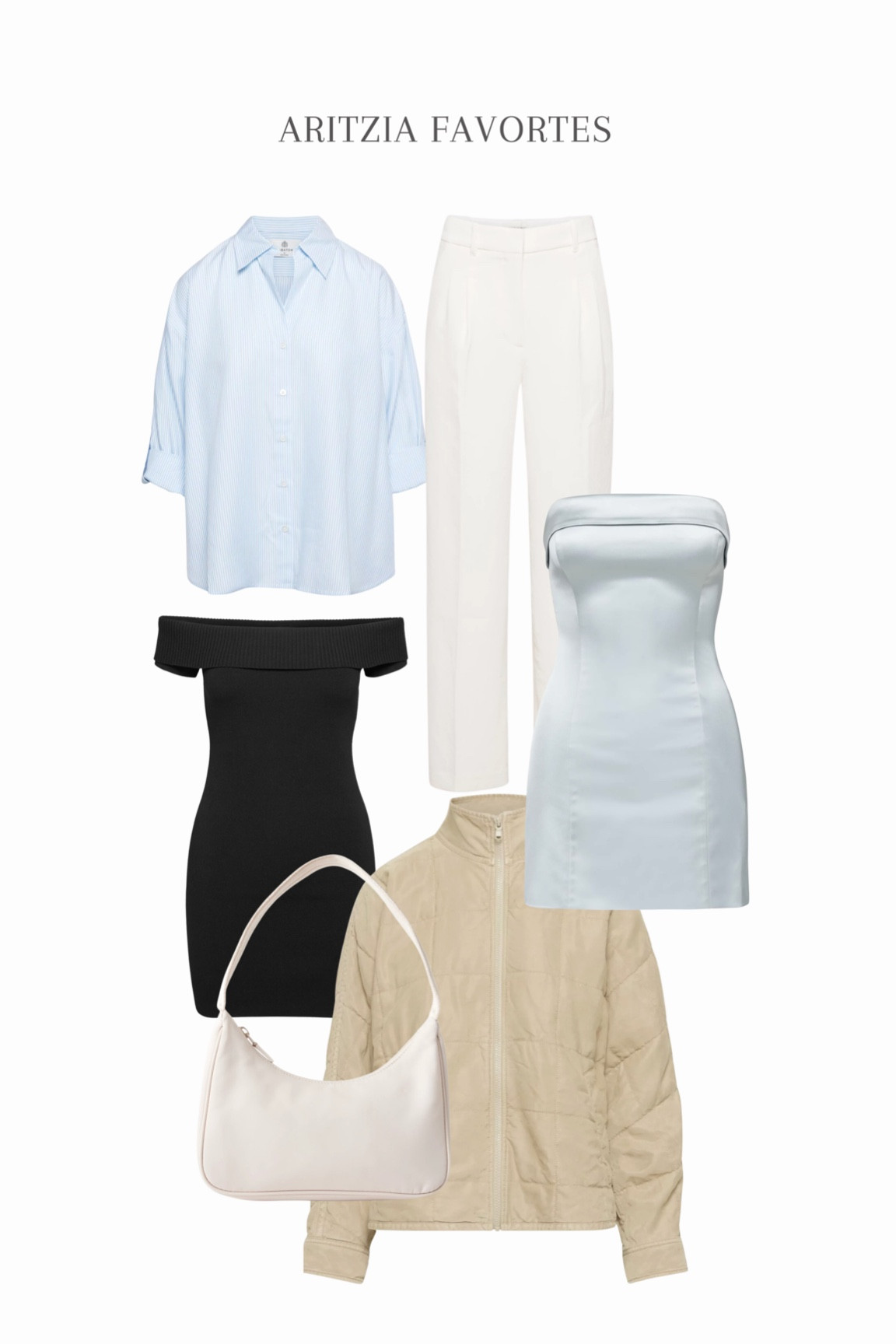 Aritizia best-sellers & favorites of mine!

elegant dress, off the shoulder dress, blue blouse, white flowy pants, tan jacket, white purse, minimalistic fashion, Pinterest girl, old money fashion, aritizia

#aritizia #oldmoney #pinterest

#LTKSpringSale