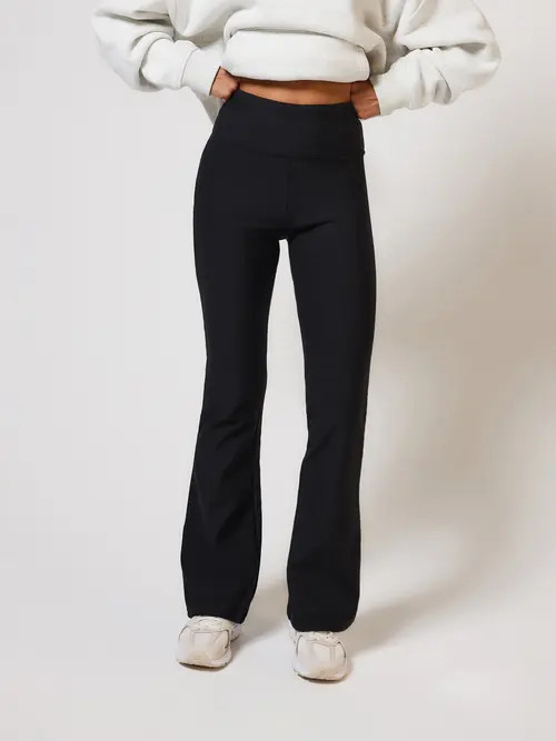 LOVALL Winter Flared Leggings in Black at Nordstrom, Size 4P | Nordstrom