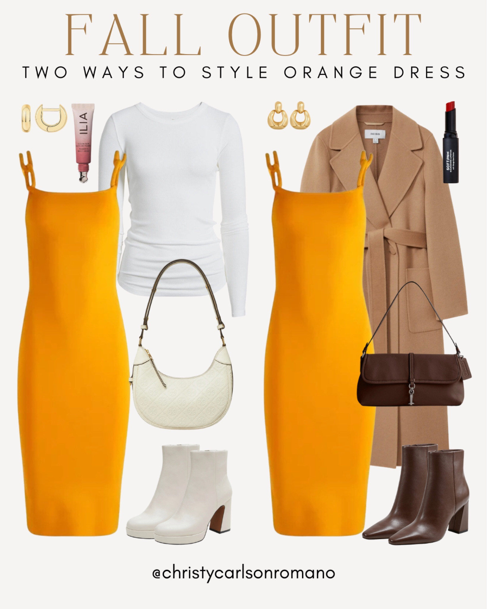 Definitely transitioning this stunning orange dress to fall! This effortlessly chic piece is great for both casual and dressy occasions. Pair it with a cozy sweater for a more laid-back chic look, or dress it up with a blazer and booties for a more sophisticated style.
#fallwardrobe #weekendervibe #everydayfashion #shoeinspo

#LTKSeasonal #LTKStyleTip #LTKShoeCrush