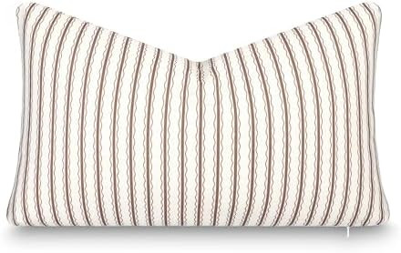 Crumbs Home Modern Farmhouse California Casual Indoor Outdoor Lumbar Pillow Cover, 12"x20" Water ... | Amazon (US)
