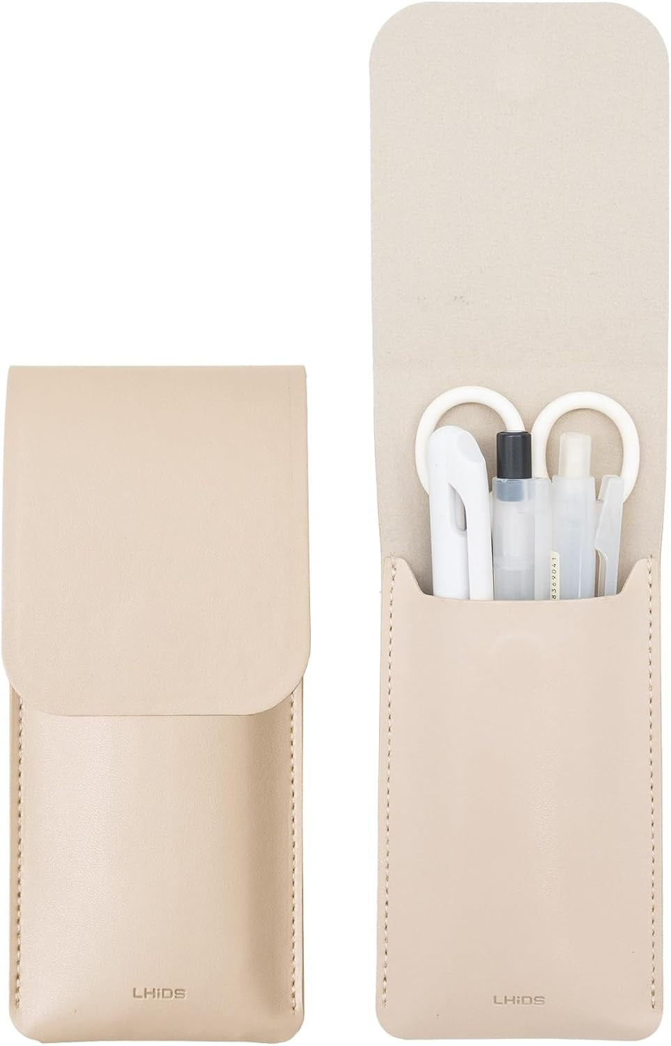 Leather Pencil Pouch, Pen Bag for Three Fountain, Ballpoint & Rollerball Pens, Small Pencil Case, Travel Bags Organizer | Amazon (US)