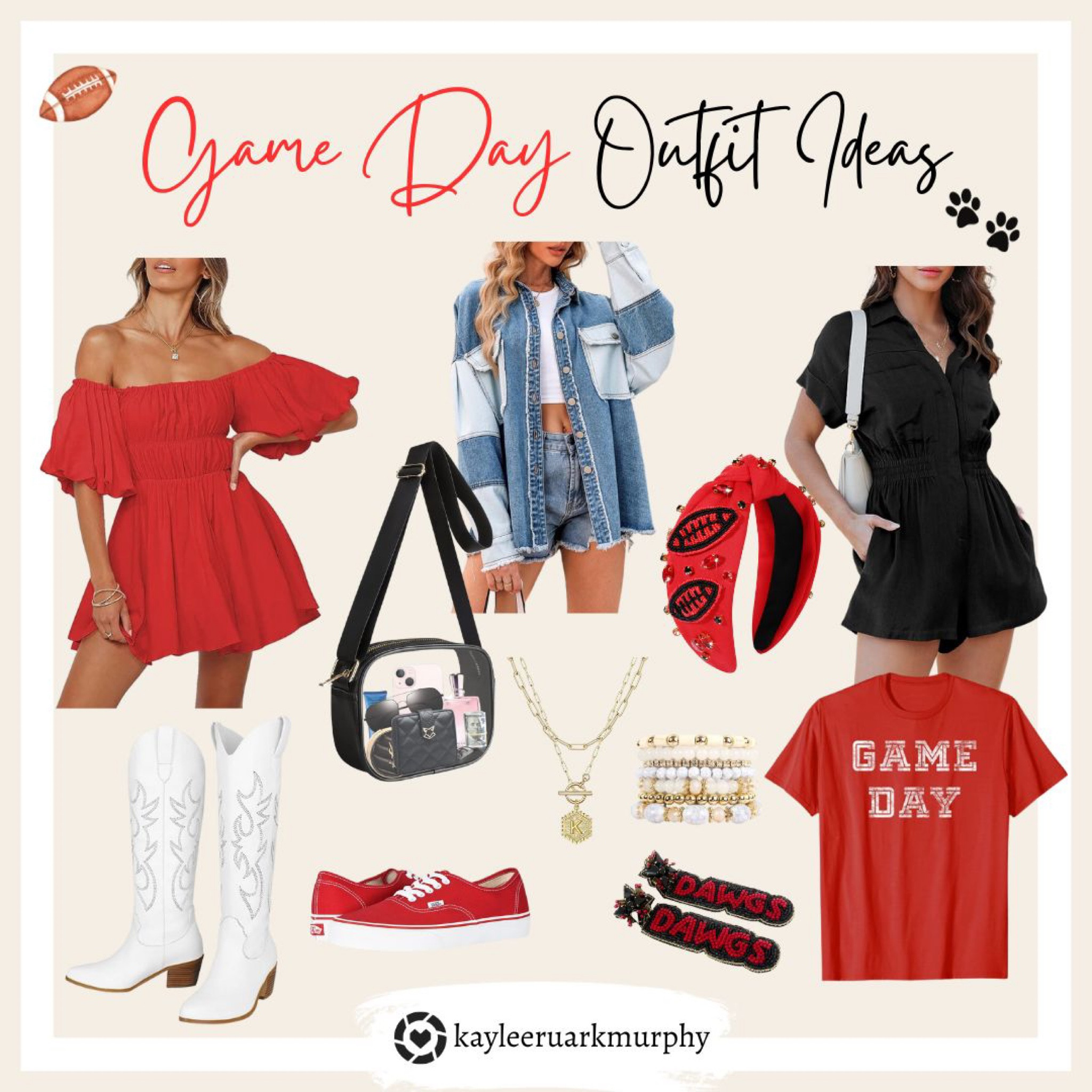 Whether you want to dress cute & comfy or a little more dressy for the day, here are some outfits to wear to cheer on our Georgia Bulldogs in the Classic City! I paired some cute accessories as well! Get game day ready! 🐾 🏈

#LTKbeauty #LTKstyletip #LTKSeasonal
