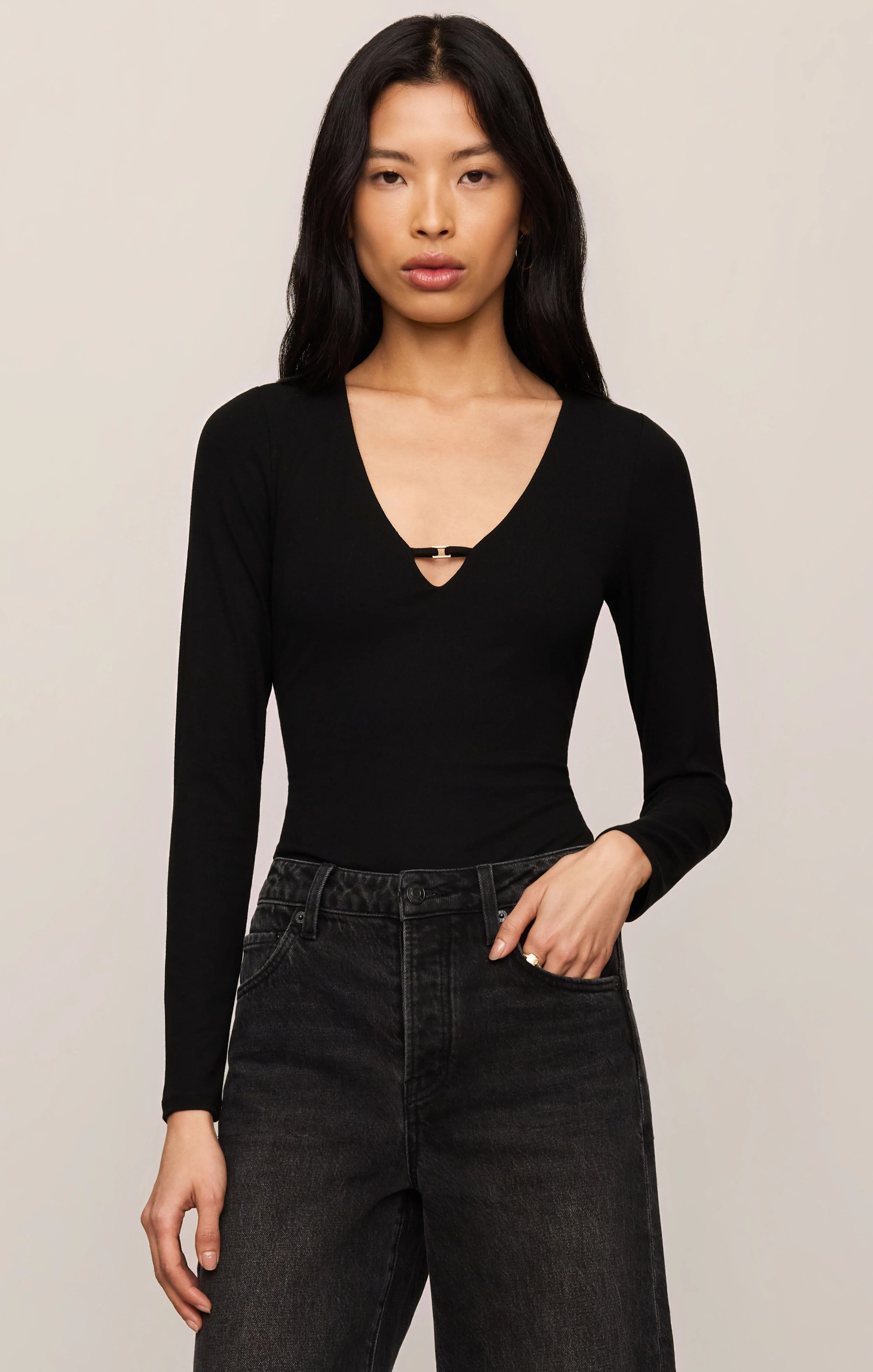 Ginger Second Skin Bodysuit Black / Large | Z Supply