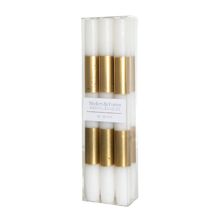 Gold Formal Candle Tapers | Modern Locke