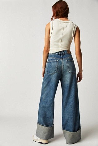 We The Free Final Countdown Cuffed Low-Rise Jeans | Free People (UK)