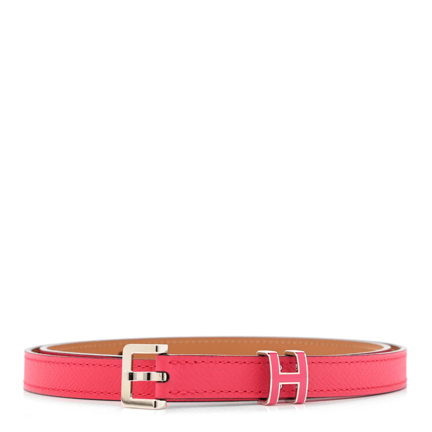 HERMES Epsom 15mm Pop H Belt 80 Rose Mexico | FASHIONPHILE | Fashionphile
