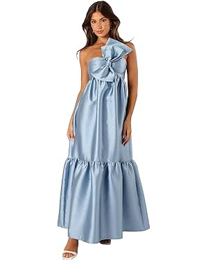 Petal & Pup Women's Betina Bow Front Maxi Dress | Amazon (US)