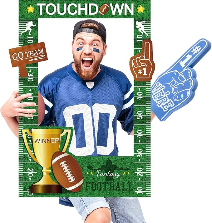 Jetec Football Theme Picture Frame, 23.6 x 15.7 inches, Multicolor, for Party Decoration and Phot... | Amazon (US)