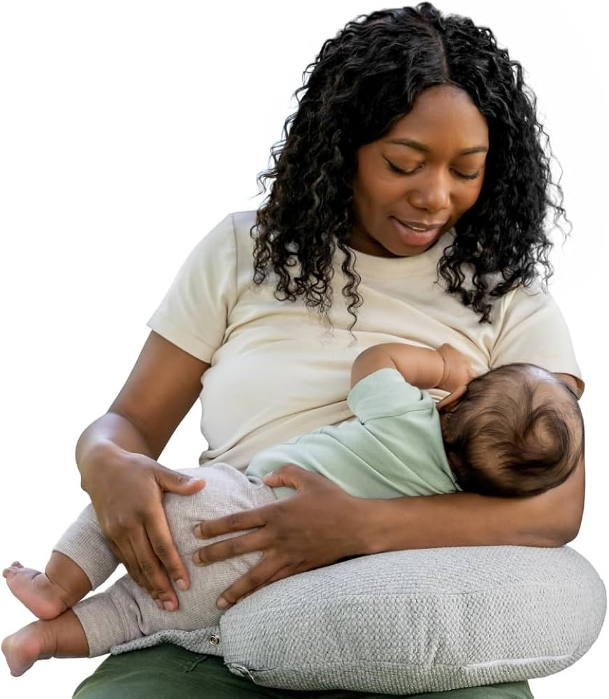 Boppy Anywhere Travel Nursing Pillow - Compact, Ergonomic Bottle & Breastfeeding Pillow with Snap... | Amazon (US)