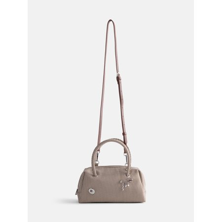 No Boundaries Women's East West Bowler Handbag, Brown Plaid | Walmart (US)