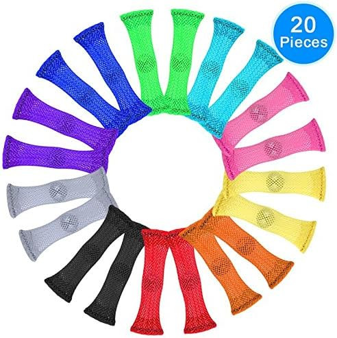 AUSTOR 20 Pieces Fidget Toys Relieve Stress Increase Focus Sensory Marble and Mesh Fidgets for Ad... | Amazon (US)