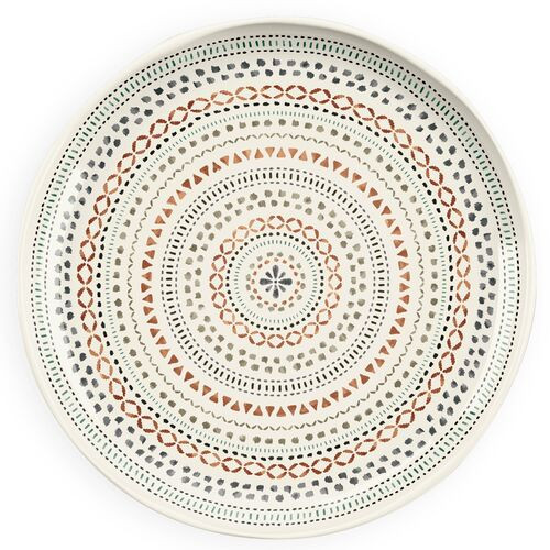 S/6 Planta Matte Desert Mandala Plate, Multi | One Kings Lane