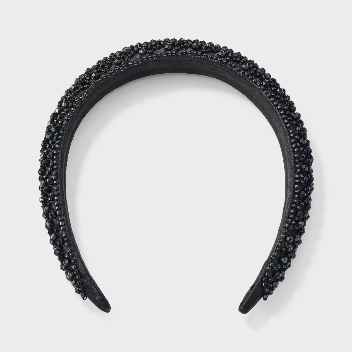 Crystal Rhinestone Padded Headband - A New Day™ Black | Target