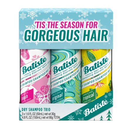 Batiste Dry Shampoo, Mini Holiday Trio, Mixed 3 Pack, 4.8 fl oz - Walmart.com | Walmart (US)