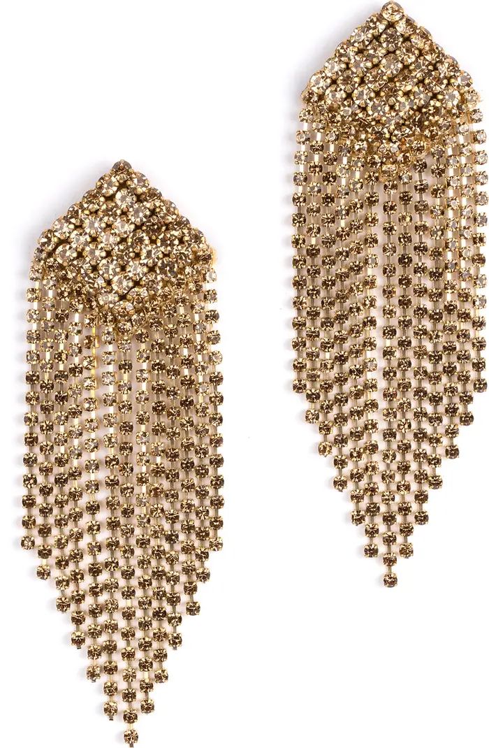 Niomi Crystal Fringe Drop Earrings | Nordstrom