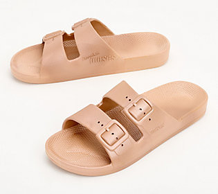 Freedom Moses Slide Sandals - The Metallics | QVC