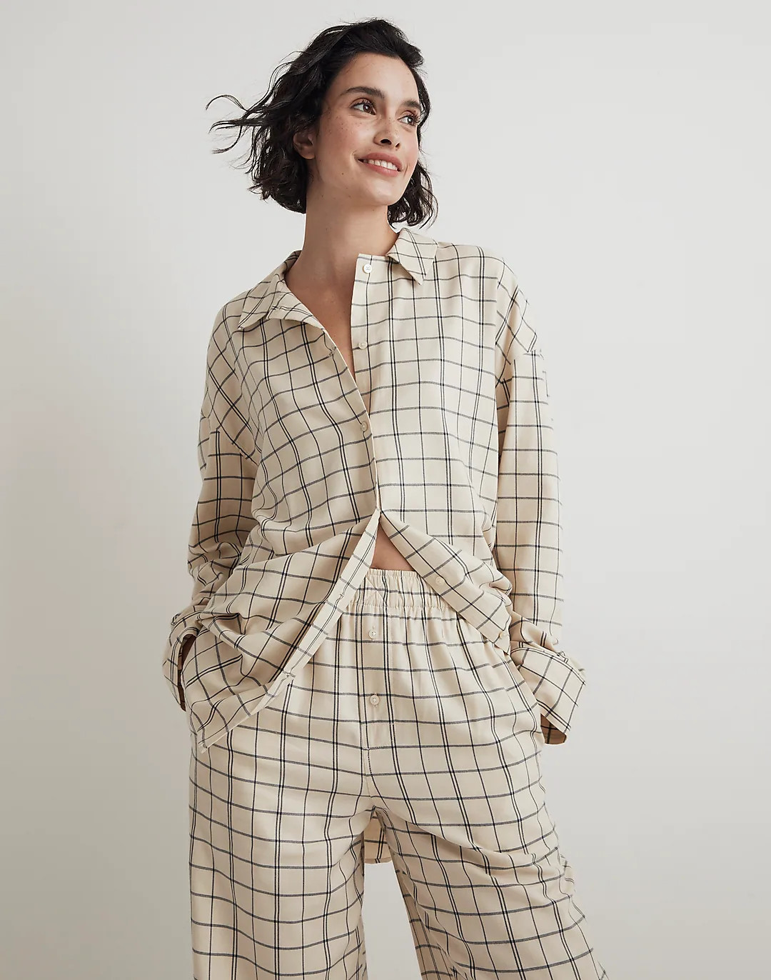 Plaid Flannel Pajama Set | Madewell
