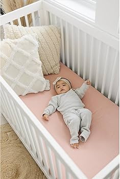 Konssy Soft Breathable Muslin Crib Sheets for Girl Boy | Amazon (US)