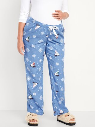 Maternity Matching Flannel Pajama Pants | Old Navy (CA)