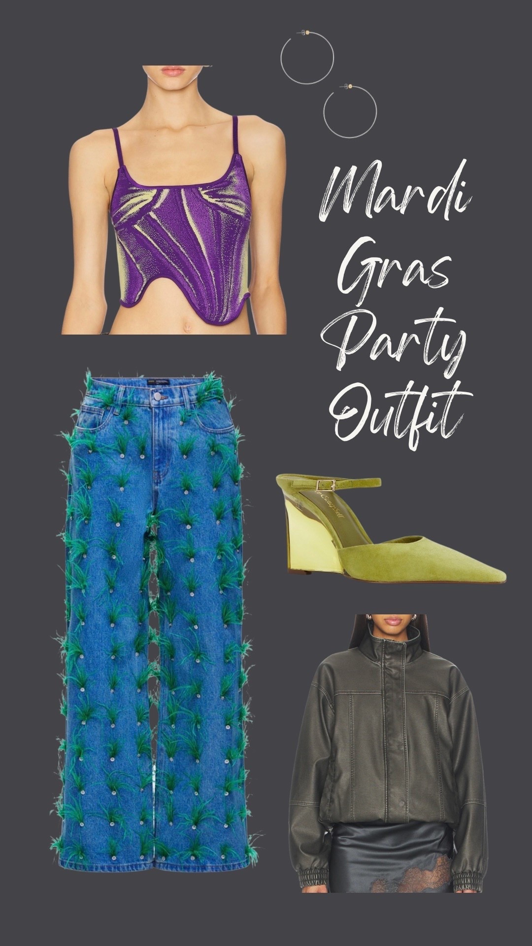 Pants are from Finesse

Mardi Gras Inspo, Mardi Gras party, green heels

#LTKTravel #LTKootd #LTKSeasonal