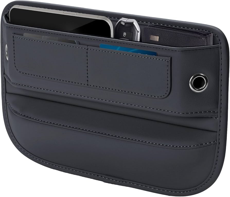 Universal Fit Premium Leather Car Seat Gap Filler Organizer, Center Console Organizer with Card S... | Amazon (US)