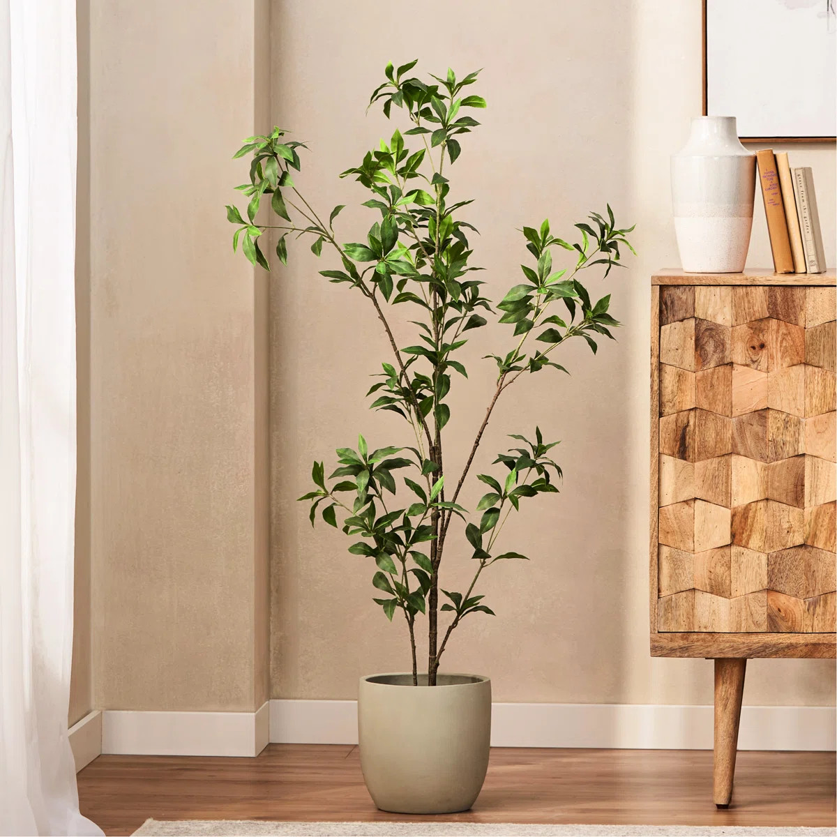 47.2" Artificial - , No Watering Needed, 19.7" W X D, , Enhances Home Elegance Square Watering, H... | Wayfair North America