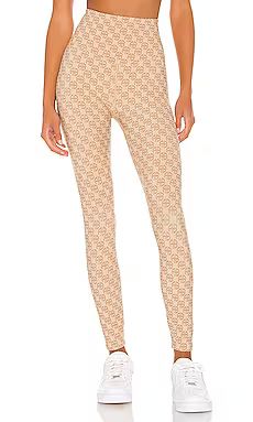 ANINE BING Sport Blake Legging in Camel Monogram Print from Revolve.com | Revolve Clothing (Global)