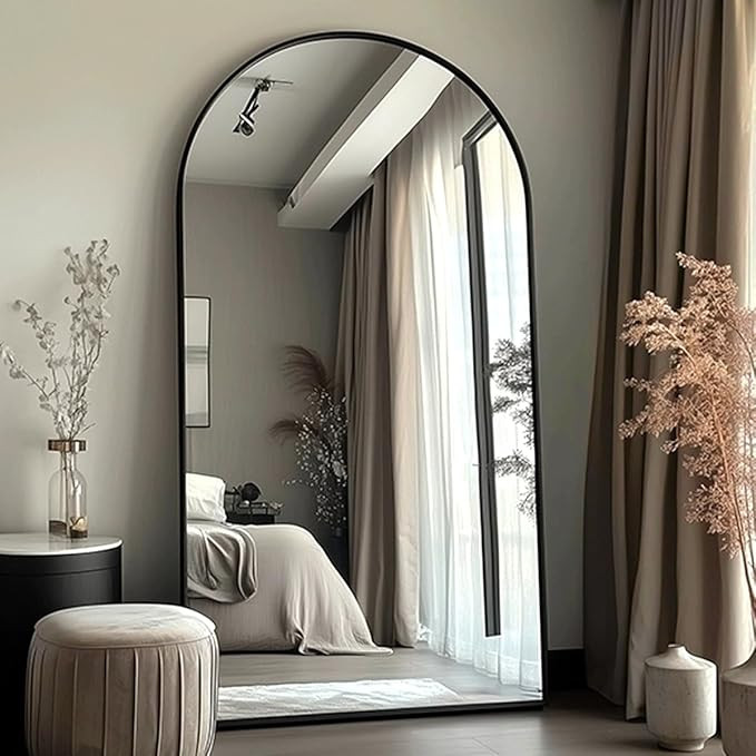 ITSRG Full Length Mirror with Stand, 47"x91" Floor Mirror Freestanding, Arched Mirror, Oversize (... | Amazon (US)