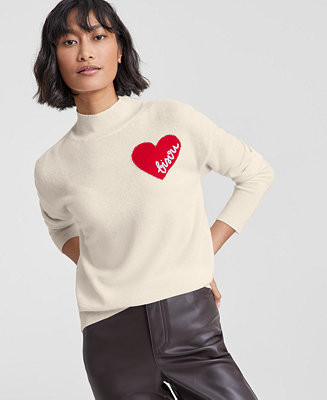 Charter Club Women's Cashmere Bisou Mock Neck Sweater, Regular & Petite, Created for Macy's - Mac... | Macy's