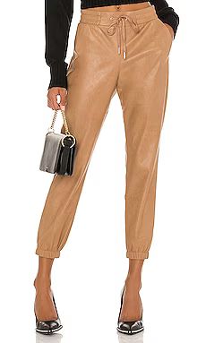 n:philanthropy Scarlett Leather Jogger in Camel from Revolve.com | Revolve Clothing (Global)