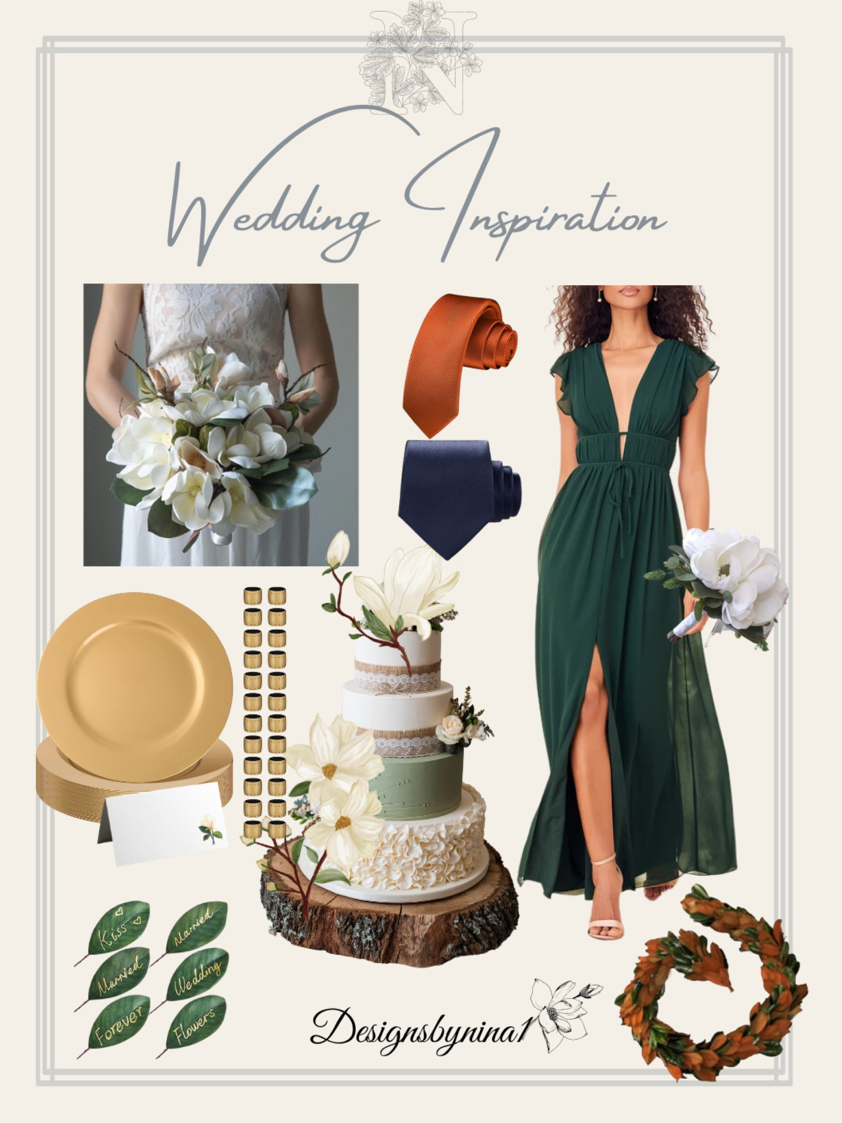 🤍Gorgeous Wedding Inspiration! Gorgeous bridesmaid dresses, groomsmen ties, wedding guest dresses, cake stand, tabletop, faux southern magnolia flowers & leaves: can be used for centerpieces, flower bouquets & boutonnière, cake decorating & more | Fall wedding!

🤍Check out my “Wedding Ideas” Collection for more inspo!

#LTKwedding #LTKstyletip #LTKFind