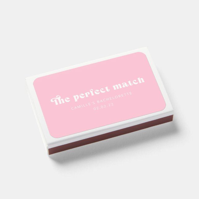 Pink Bachelorette Favors Matchboxes | Zazzle | Zazzle