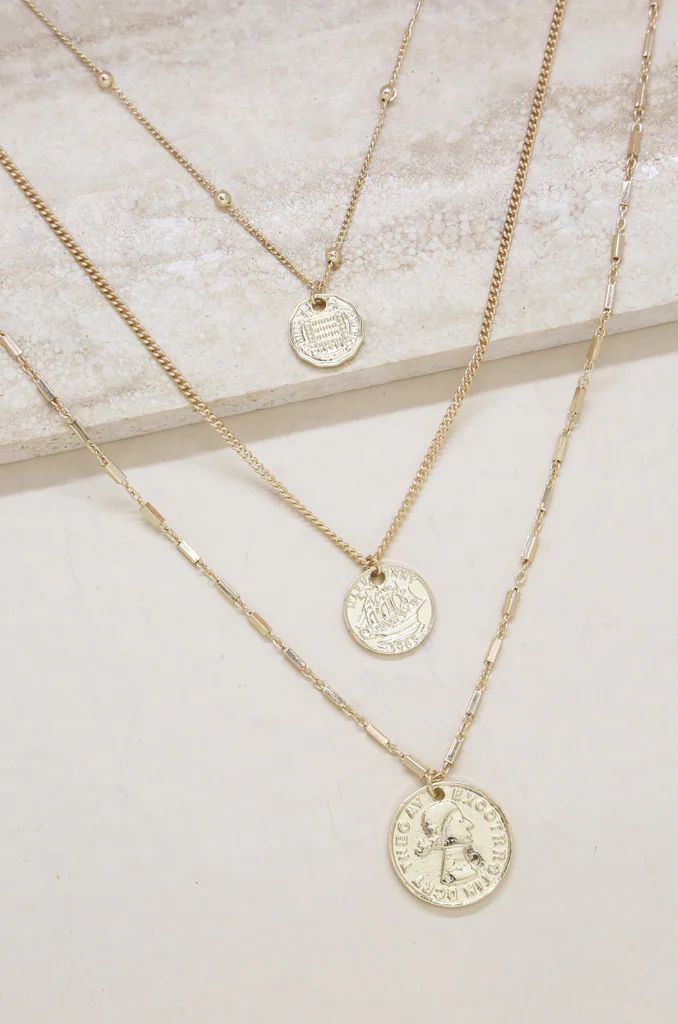 Three Coins Necklace Set | Ettika
