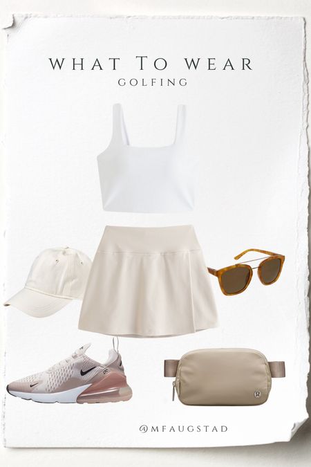 Golf outfit! 

What to wear, what to wear to golf, what to wear golfing, golf style, women’s golf outfit, golf, women’s golf, golf league, 

#LTKFitness #LTKStyleTip #LTKActive