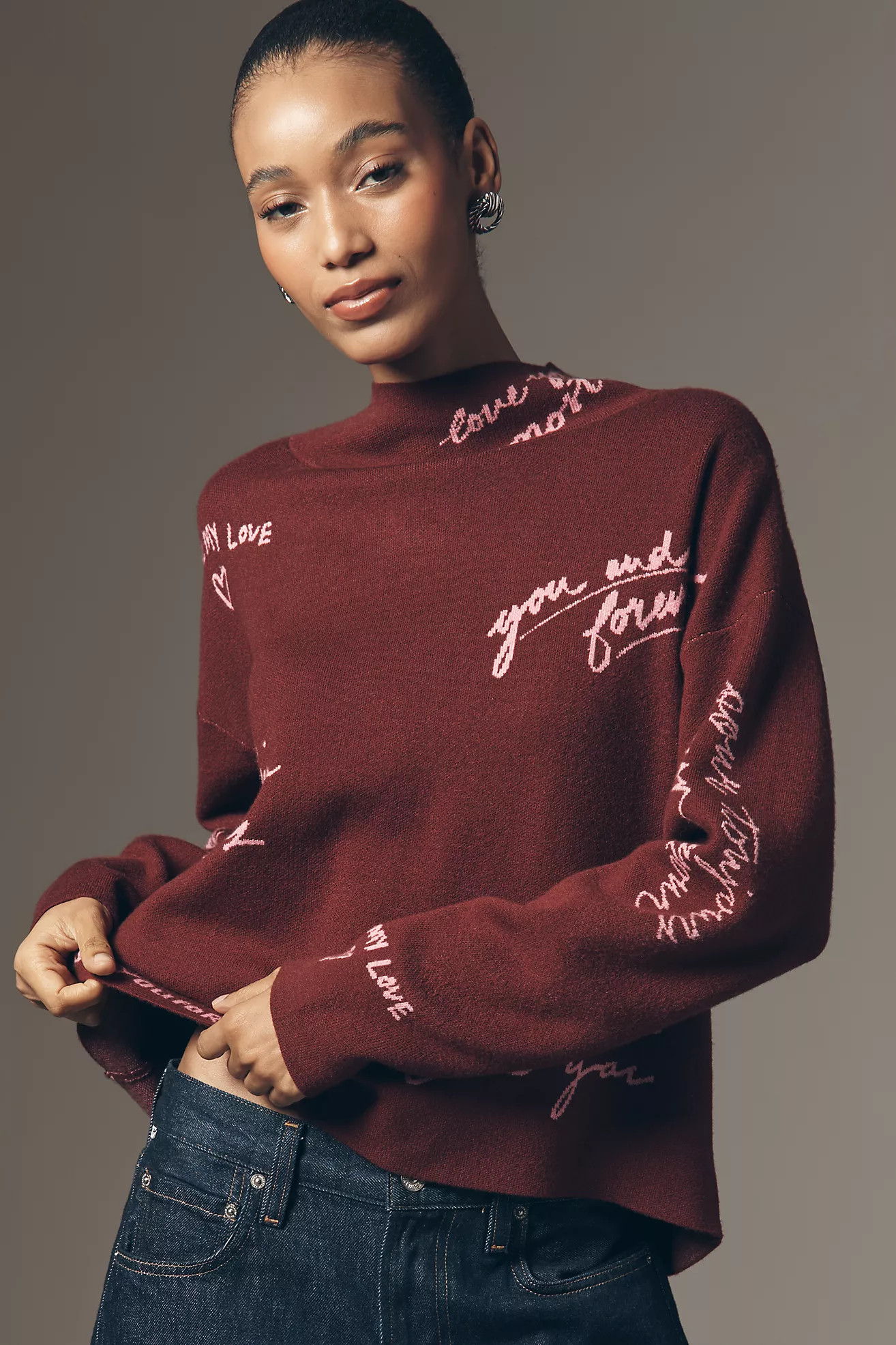 The Carys Mock-Neck Sweater by Maeve | Anthropologie (US)