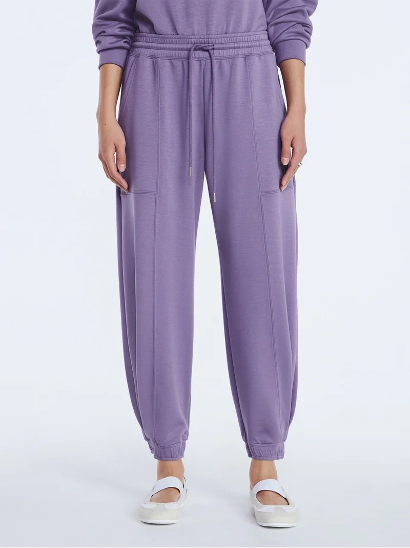 Scoop Women's and Women's Plus New Scubaknit Barrel Pants, Sizes XS-4X | Walmart (US)