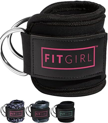 FITGIRL Ankle Strap for Cable Machines and Resistance Bands, Work Out Cuff Attachment for Home & ... | Amazon (US)
