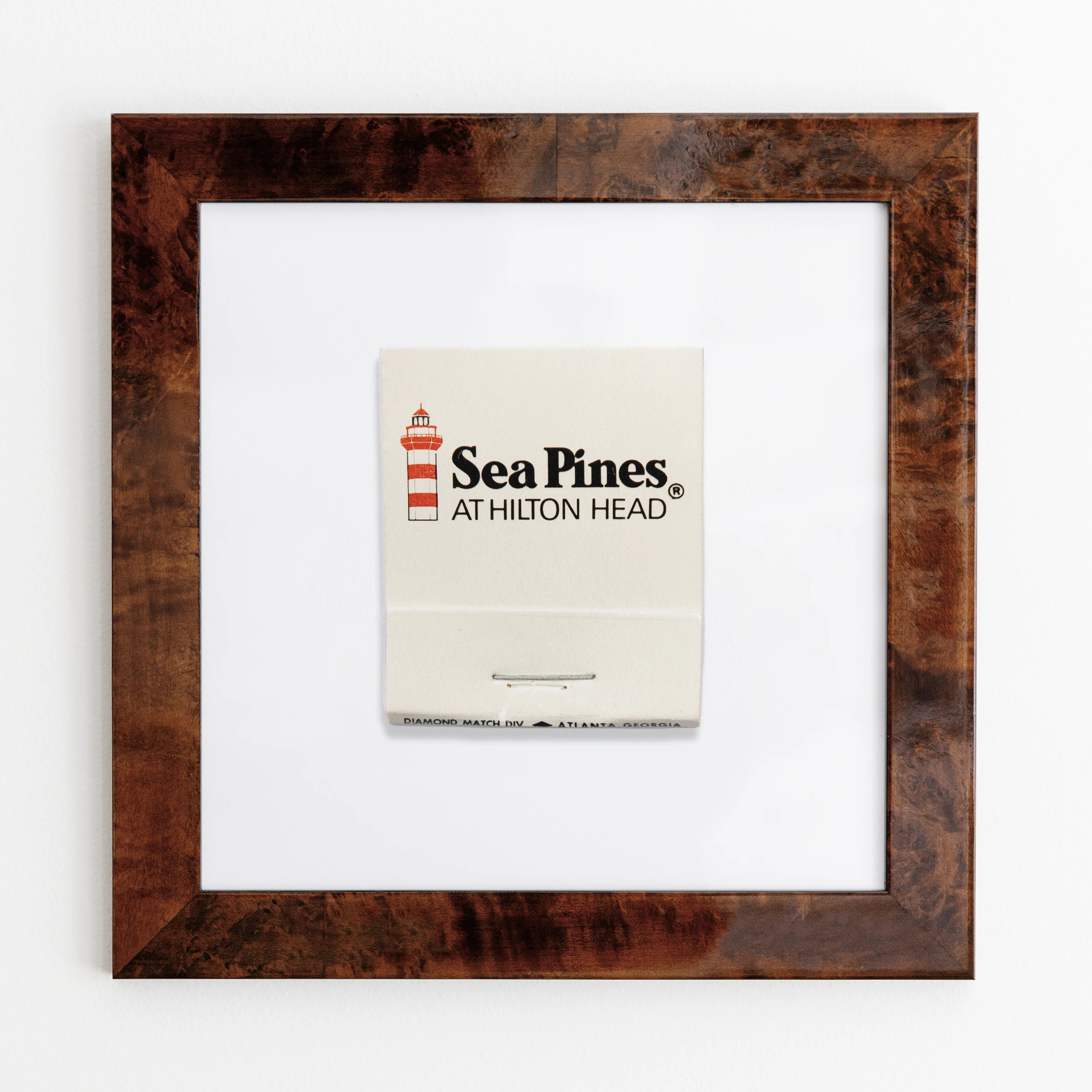 Sea Pines - Framed Print Matchbook - Golf Gift - Match South | Match South