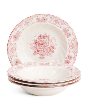 Set Of 4 8.75in Rim Soup Plates | TJ Maxx